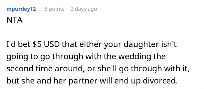 Man discusses daughter&rsquo;s failed wedding costs and skips own event to spend time with friends in casual setting.