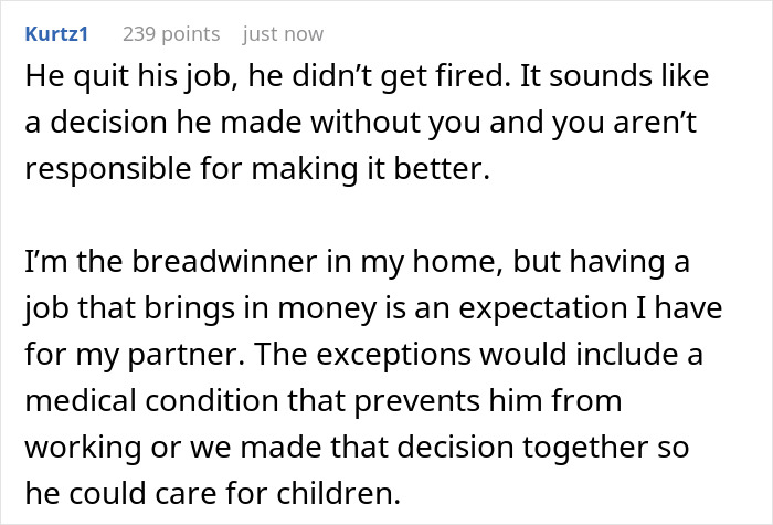 Woman feels financially trapped as jobless fianc&eacute; relies on her income for months while trying to build a business.