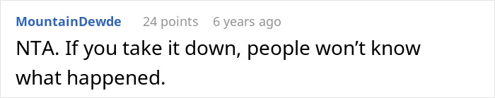 Screenshot of a forum comment stating the importance of keeping a website up about a man wrongfully jailed calling out a detective.