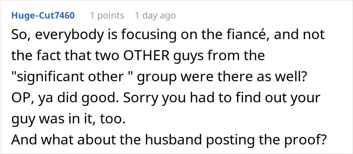 Comment from user Huge-Cut7460 discussing reactions after friends watch Bonnie Blue&rsquo;s documentary affecting a pregnant woman&rsquo;s life.