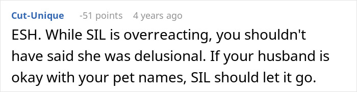 Text post showing a user discussion about a woman shocked by the cruel nicknames her brother's wife uses. Text post showing a user discussion about a woman shocked by the cruel nicknames her brother's wife uses.