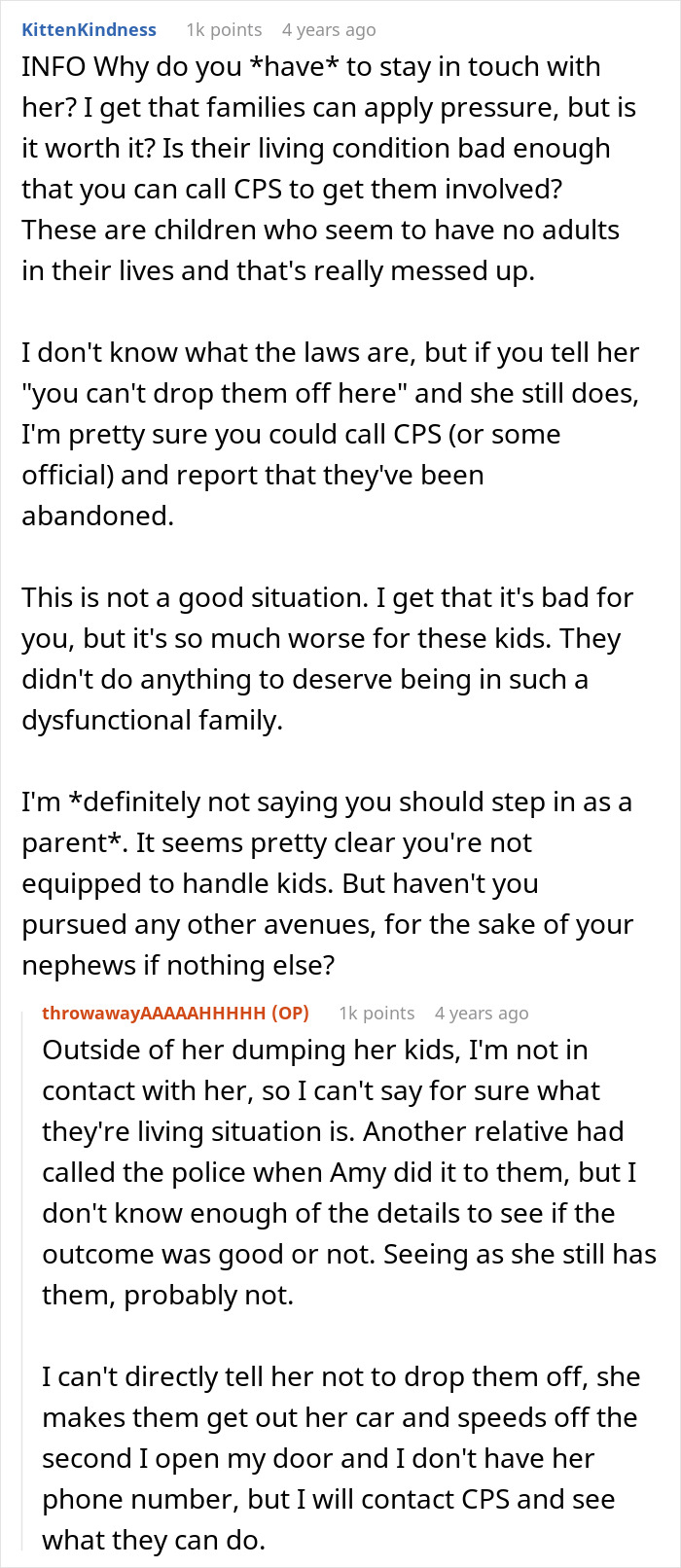 Comment discussion about a woman forced to babysit and her promise to train cousin’s kids in a difficult family situation. Comment discussion about a woman forced to babysit and her promise to train cousin’s kids in a difficult family situation.