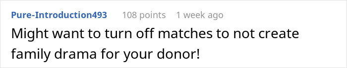 Person thinks DNA test mixed results as user advises turning off matches to avoid family drama for donor.