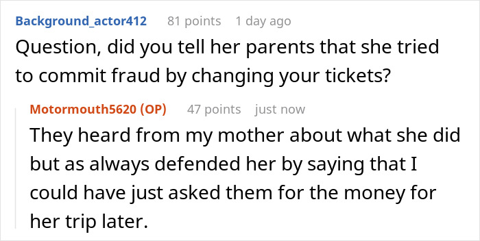 Cousin Tells Woman To Cover $4,000 Family Vacation, Labels Her Selfish When She Refuses Cousin Tells Woman To Cover $4,000 Family Vacation, Labels Her Selfish When She Refuses