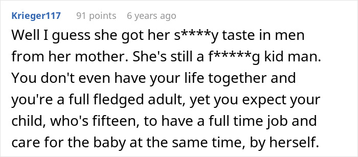 Screenshot of a user comment discussing challenges faced by a teen daughter and reasons a dad called CPS.