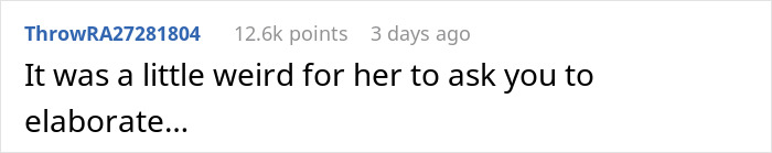 Screenshot of an online comment discussing a man&rsquo;s compliment to girlfriend&rsquo;s mom causing a family argument.