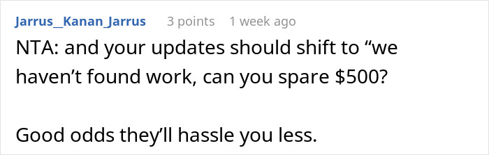 Screenshot of an online comment advising on elderly parents expecting daughter support after lost savings in bad schemes. Screenshot of an online comment advising on elderly parents expecting daughter support after lost savings in bad schemes.
