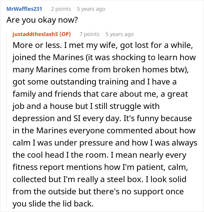 Reddit conversation about a mom who tells her teen son to leave home and later regrets it. - 34