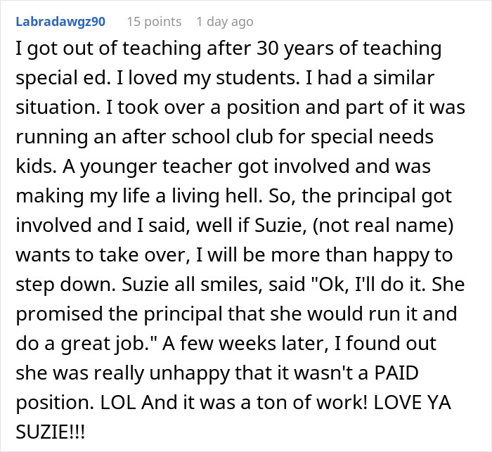 Woman enjoying the comeuppance of colleague who stole her job, reflecting on how it made her life hell. Woman enjoying the comeuppance of colleague who stole her job, reflecting on how it made her life hell.