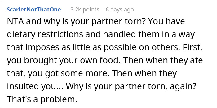 In-Laws Aware Of Woman&rsquo;s Food Restrictions, Are Mad She Finds A Way To Not Eat Their Unsafe Food