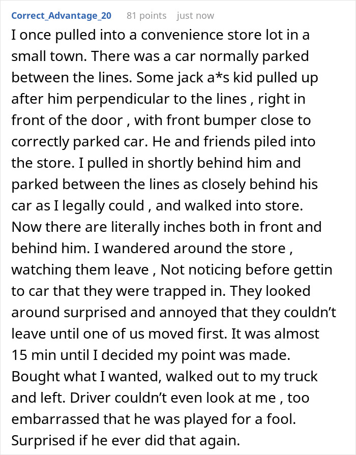 Person Leaves Mall But Finds Their Car Parked In, Gets Ice-Cold Revenge On Jerk Who Did It Person Leaves Mall But Finds Their Car Parked In, Gets Ice-Cold Revenge On Jerk Who Did It