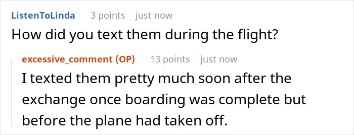 Screenshot of a Reddit comment thread discussing how a lady pretends to be asleep to keep a passenger’s aisle seat on a flight. Screenshot of a Reddit comment thread discussing how a lady pretends to be asleep to keep a passenger’s aisle seat on a flight.