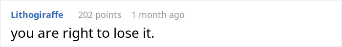 Comment on a forum post stating someone is justified to lose control, related to genetic condition and pregnant sister topic. Comment on a forum post stating someone is justified to lose control, related to genetic condition and pregnant sister topic.