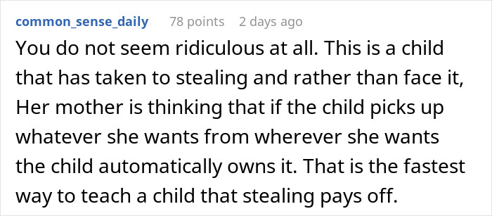 Young girl caught stealing a fishing pole during a break, highlighting behavior and consequences.