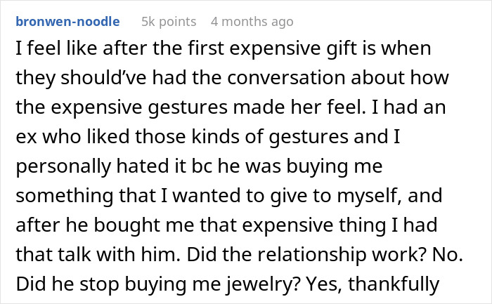 Rich Guy Buys GF A Bunch Of Expensive Stuff, Confused When She Gives Him A Reality Check