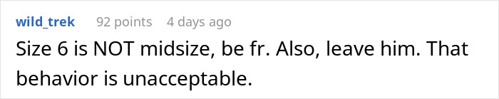 Comment discussing relationship issues and unacceptable behavior related to woman checking boyfriend&rsquo;s phone after jealous freak-out.