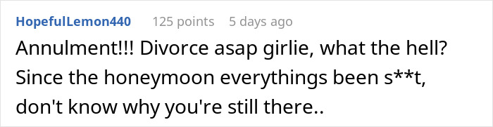 Text conversation with a woman sharing concerns about her husband becoming a different person since their wedding.
