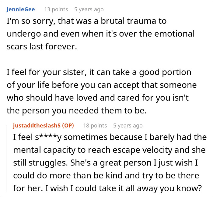 Reddit comments discussing emotional trauma and regret after a mom tells her teen son to leave home and her life falls apart. - 27