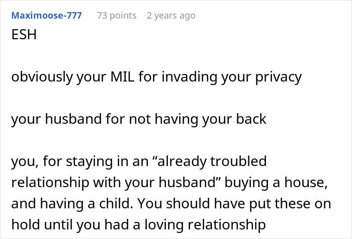 Reddit comment discussing MIL invading privacy by live streaming and issues with moving on in a troubled relationship. Reddit comment discussing MIL invading privacy by live streaming and issues with moving on in a troubled relationship.