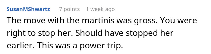 Screenshot of a Reddit comment describing frustration with a coworker helping herself to food on a birthday.