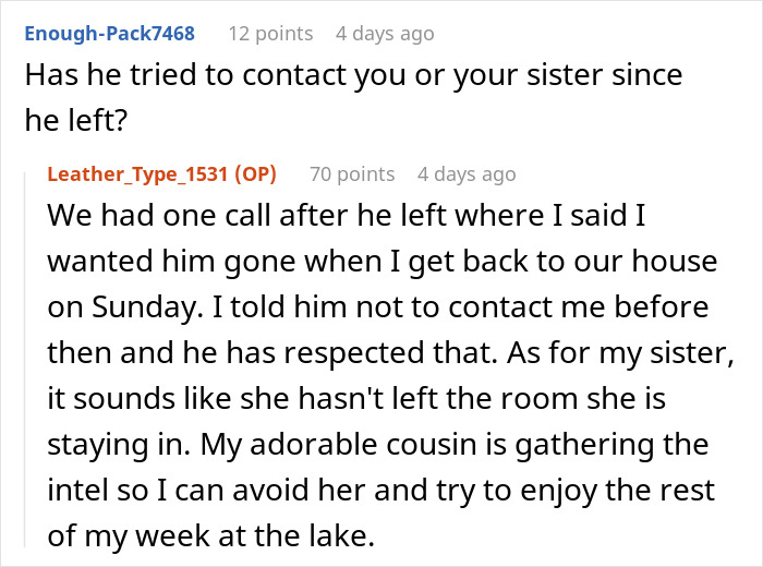 Reddit conversation discussing bride&rsquo;s world crumbling after twin sister&rsquo;s and fianc&eacute;&rsquo;s secret exposed.