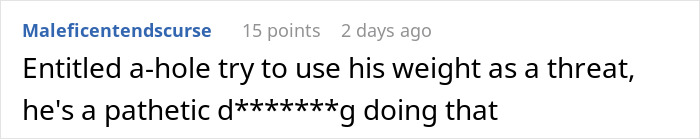 Man stands up to train bully who reacts angrily and huffs after not getting his way during confrontation.