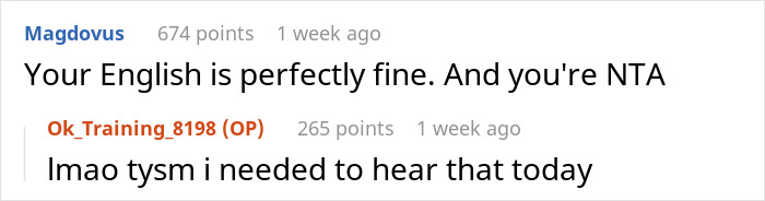 Screenshot of a Reddit comment thread discussing a family conflict about salary and education funding.