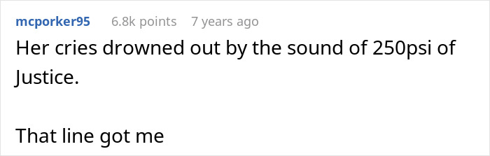 Comment about lady in brand new Lexus skipping air pump line and facing petty justice at the curb. - 23