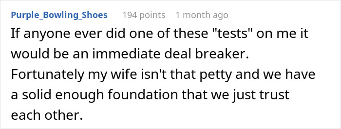 Comment about GF confused after BF&rsquo;s sister hits on her and the test causing trust issues in a relationship.