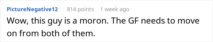 Comment on a social platform discussing a girlfriend canceling her dream vacation with her boyfriend due to work, feeling flabbergasted when he invites her bestie.