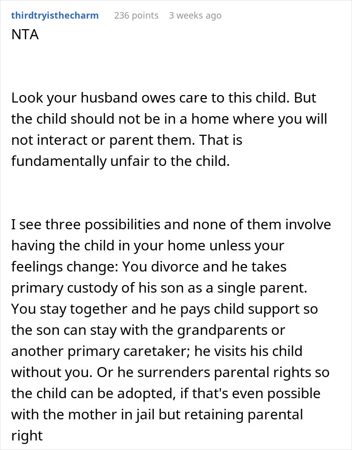 Comment discussing husband hiding affair for 9 years and challenges of caring for child needing a new mom and bedroom. Comment discussing husband hiding affair for 9 years and challenges of caring for child needing a new mom and bedroom.