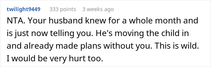 Comment discussing a husband hiding an affair for years, affecting family dynamics and causing emotional pain. Comment discussing a husband hiding an affair for years, affecting family dynamics and causing emotional pain.