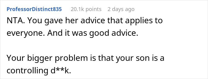 Screenshot of an online comment discussing a 14-year-old exploding at mom over his Black girlfriend's dress comfort.