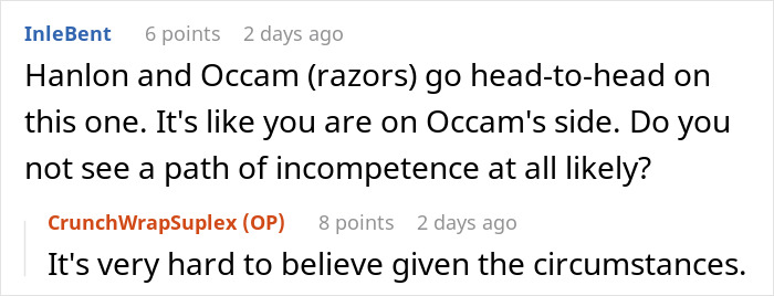 Reddit user discusses doubts about Epstein&rsquo;s death, drawing from experience as a prison officer in online conversation.