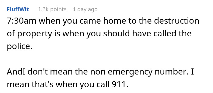 Comment warning about calling police after nasty neighbor trashes woman&rsquo;s yard following no trespassing sign.