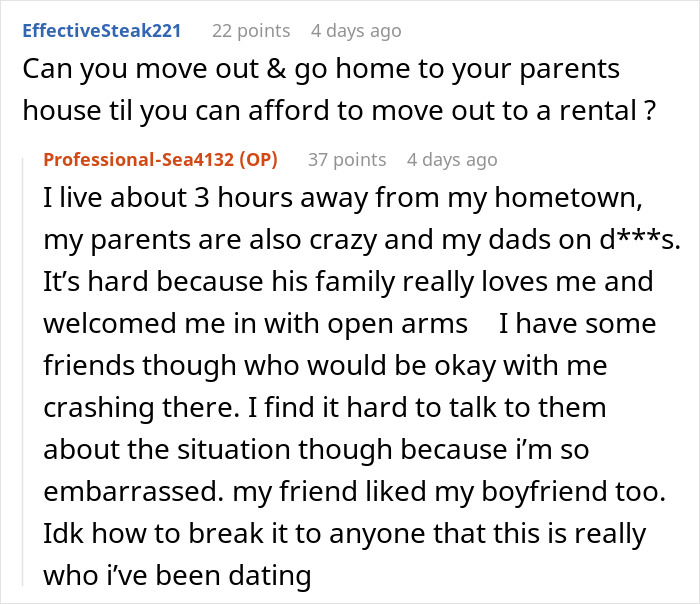 Woman checks boyfriend&rsquo;s phone with a jealous expression, instantly regretting the decision in a tense moment.