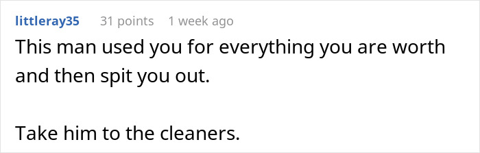 Comment on a social platform expressing betrayal and advice after a woman&rsquo;s life turned upside down by husband&rsquo;s love confession.