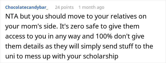Reddit user advises moving away from relatives as man gets sick every time he eats food his dad has touched.