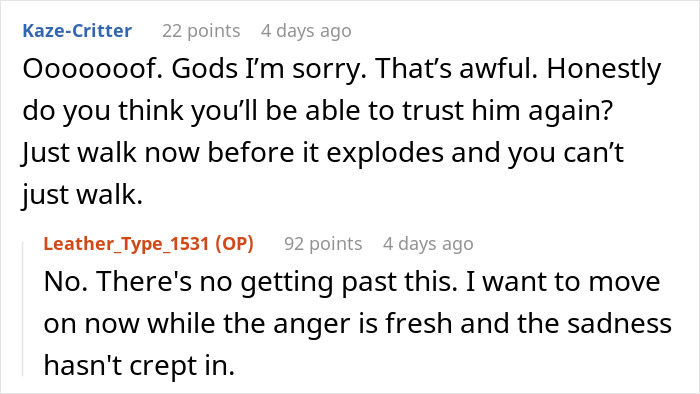 Comments showing shock and advice about trust after a bride&rsquo;s world crumbles due to her twin sister and fianc&eacute;&rsquo;s secret revealed.