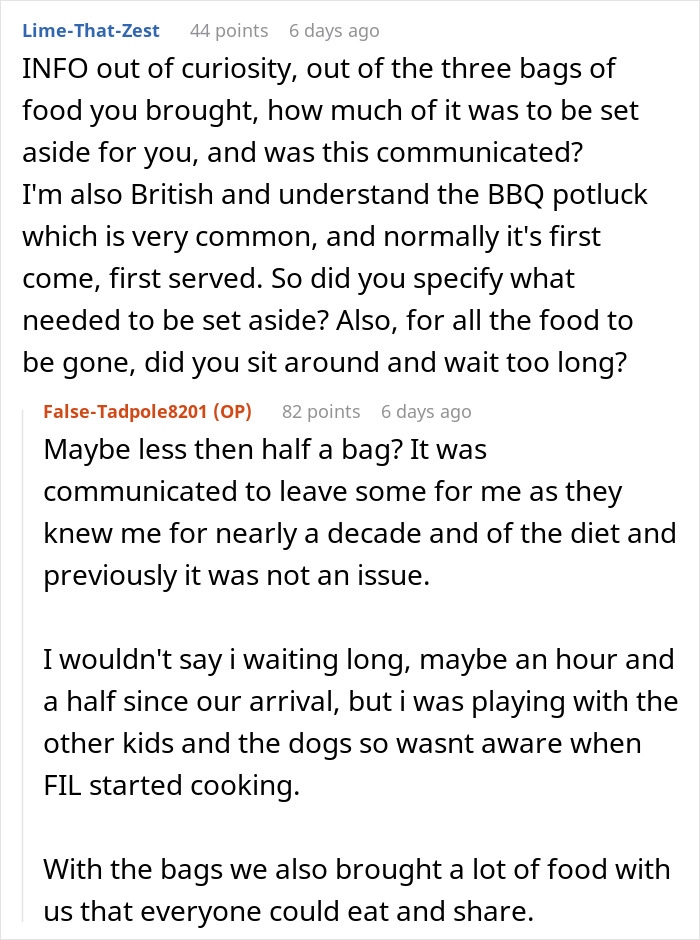 In-Laws Aware Of Woman&rsquo;s Food Restrictions, Are Mad She Finds A Way To Not Eat Their Unsafe Food