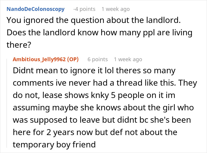 Conversation about nonbinary person refusing roommates’ boyfriends use of private bathroom in shared living space. Conversation about nonbinary person refusing roommates’ boyfriends use of private bathroom in shared living space.