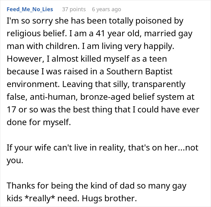 Alt text: Supportive dad stands by gay son after wife rejects him, highlighting family acceptance and LGBTQ support.