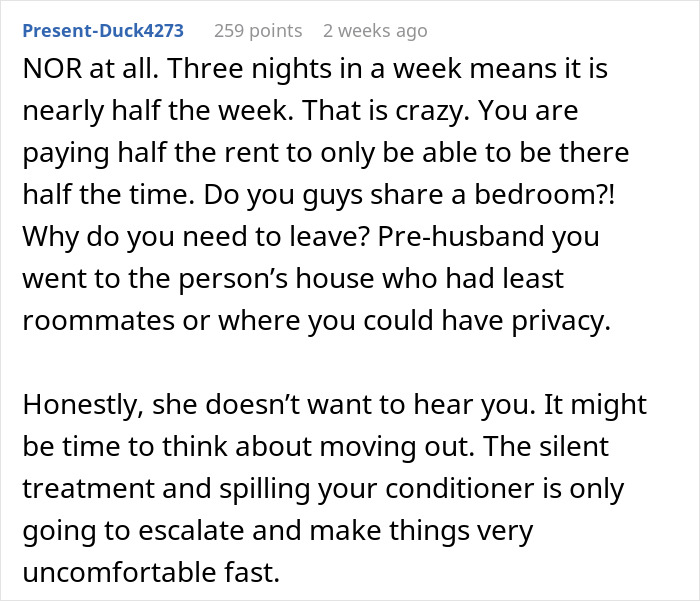 Text conversation about a roommate expecting someone to leave when sleeping with guys, causing conflict and discomfort. Text conversation about a roommate expecting someone to leave when sleeping with guys, causing conflict and discomfort.