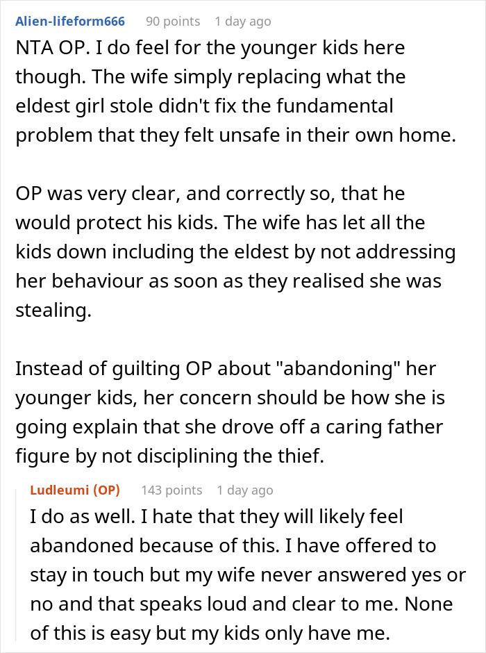 Man leaving marriage after refusing to let wife&rsquo;s daughter live with his kids in a tense family dispute.