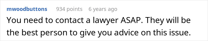 Screenshot of an online comment advising to contact a lawyer regarding a widow wanting to move back to her home country with her kids.
