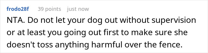 Homeowner laughs confidently at entitled neighbor demanding fence moved for better view during outdoor conversation.