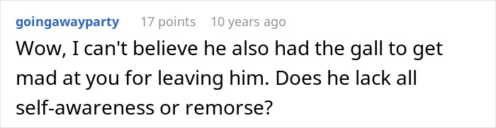 Comment on a forum post discussing a guy pretending to be single at a party and making excuses when confronted by his girlfriend.