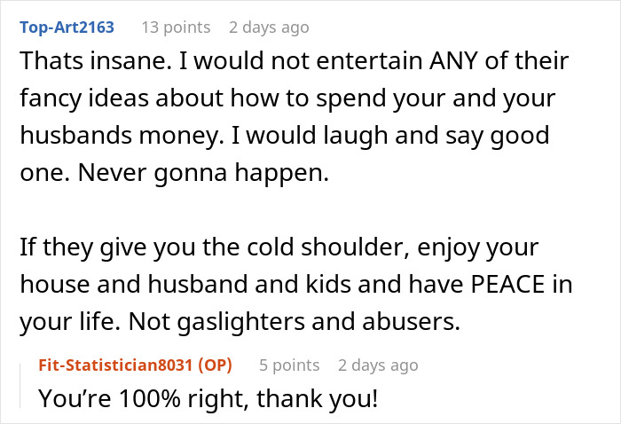 Online family argument about demanding 33k from a woman, highlighting issues of money, support, and breaking ties.