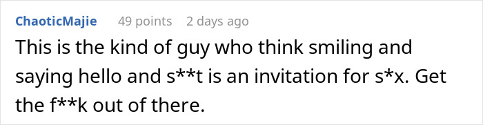 Comment criticizing a jealous boyfriend for berating his girlfriend for kindness to a stranger, advice to leave him.