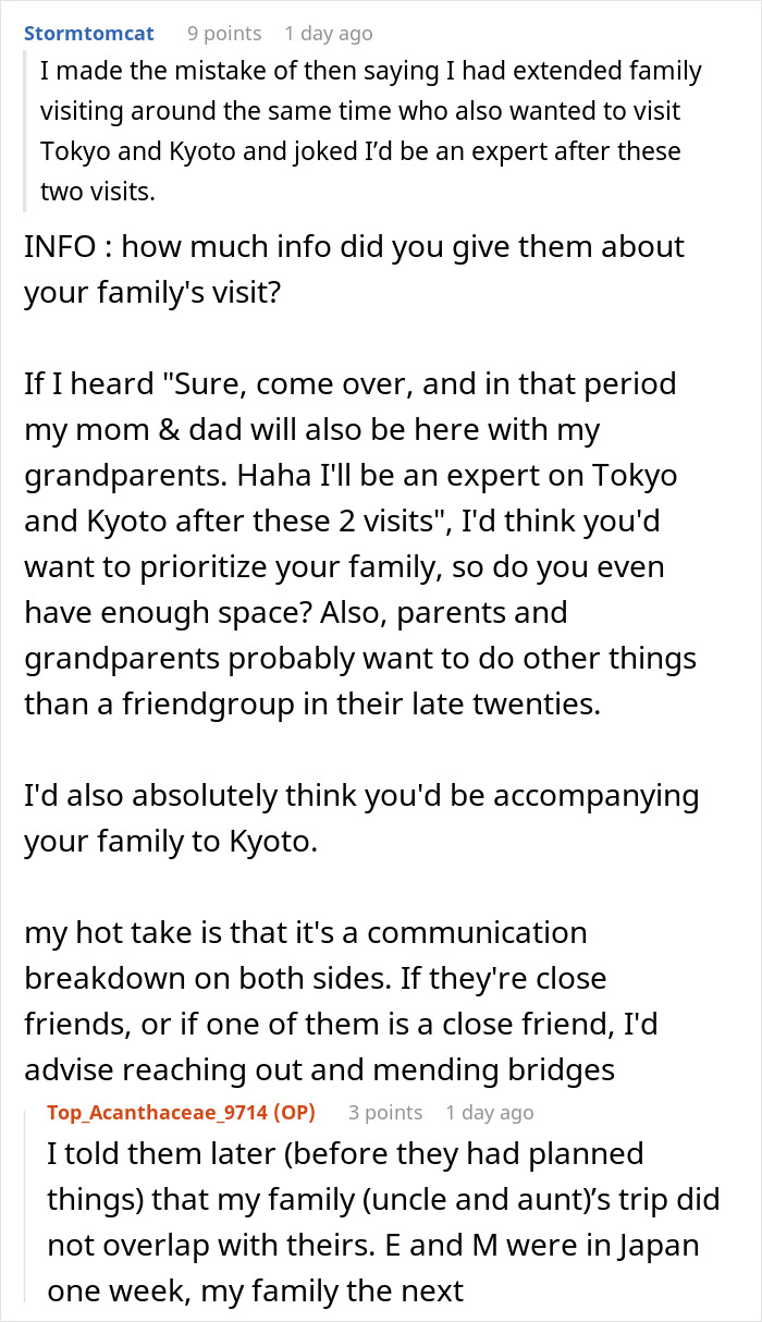 Reddit thread discussing a Woman tells friends I’m not a hotel after being excluded from trips frustration. Reddit thread discussing a Woman tells friends I’m not a hotel after being excluded from trips frustration.